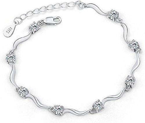 Polished Ladies Silver Bracelets, Size : Standard