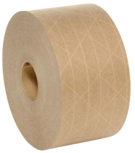 Paper Water Activated Adhesive Tape, Color : Brown Or White