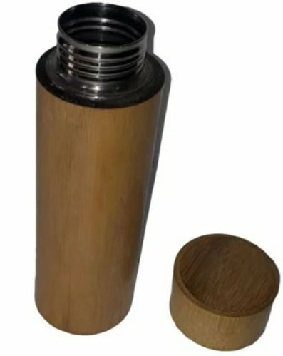500 Ml Bamboo Bottle With Stainless Steel Insulated Flask
