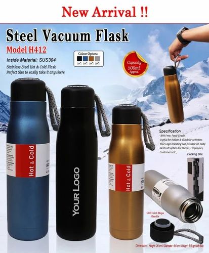 500 Ml Stainless Steel Hot and Cold Vacuum Flask With Temperature Display