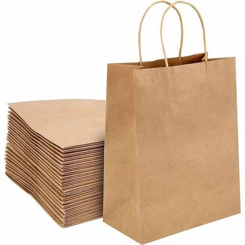 Plain Brown Packaging Paper Bag, Size : Multisizes