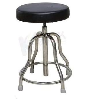 Plain Polished Metal Revolving Stool, Size : Standard