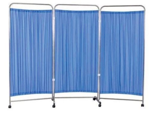 Plain Three Fold Hospital Screen, Size : Standard
