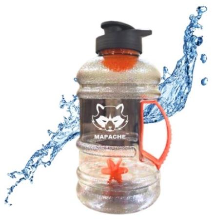 Transparent Plastic Mapache Sports Gallon Bottle