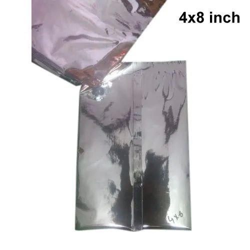 Rectangle 4x8 Inch Silver Foil Pouch, For Packaging Food