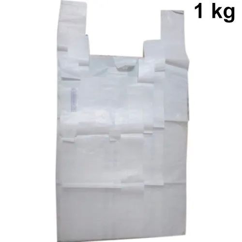 Milky White W Cut Bag, For Shoppimg, Capacity : 1kg