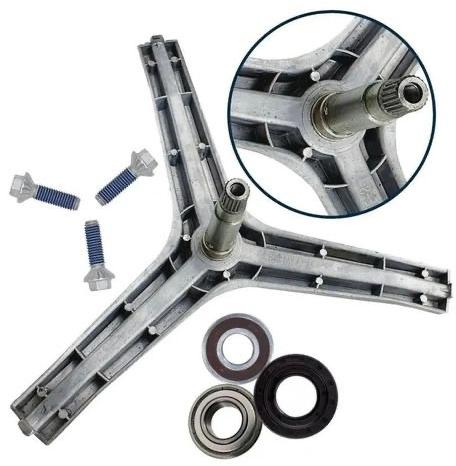 220v Fully Automatic Front Load Washing Machine Hub Bracket, Color : Black, Grey