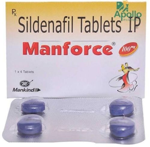 Manforce Tablets 100 Mg, Packaging Type : Stripe