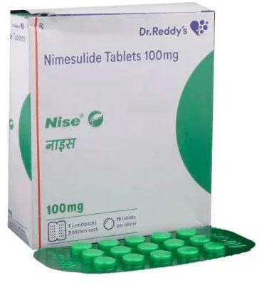 Nise Tablets 100 Mg, Packaging Size : 20 Strips