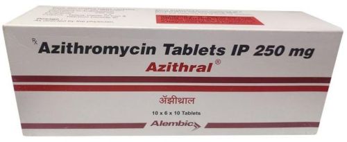 Azithral Tablets 250 Mg, For Bacterial, Packaging Type : Strip