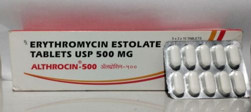 Althrocin 500 Mg Tablets, Packaging Type : Box