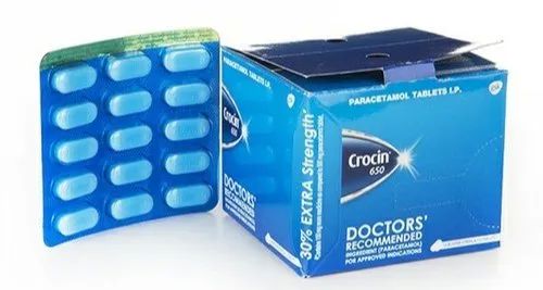 Crocin Tablets 650 Mg, Grade : Medicine Grade