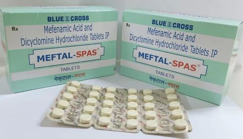 Blue Cross Meftal Spas Tablets, Packaging Type : Blister, Strips