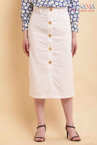 Sama Garments Plain Ladies Designer Cotton Skirt, Packaging Type : Poly Bag