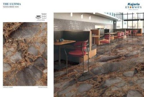 Kajaria Rectangular Italian Marble Slab, For Hotel, Kitchen, Office, Restaurant, Size : 1200x1800mm