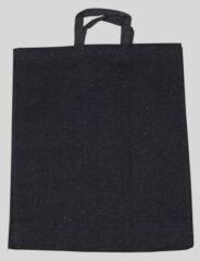 Plain Black Cotton Shopping Bag, Technics : Handmade