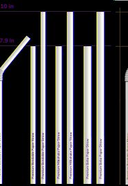 Captain Green Plain Compostable Straws, Color : White