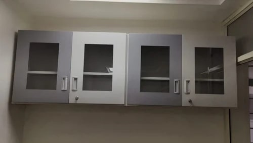 Polished Laboratory Stainless Steel Cupboard, Color : Silver