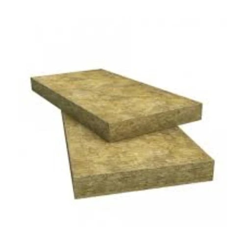 Yellow Rectangular Plain Rockwool Rockinsul Resin Bonded Slabs, For Industrial, Density : 48 kg/m3