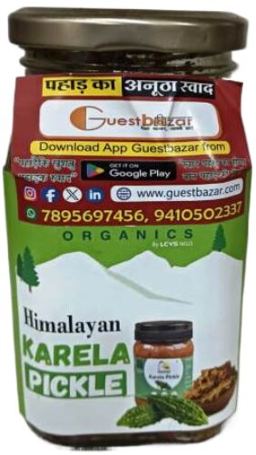 Kasar Organics Himalayan Karela Pickle, For Human Consumption, Taste : Sour