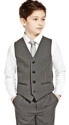 Plain Cotton Boys Kids Waistcoat Suit, Feature : Comfortable, Impeccable Finish