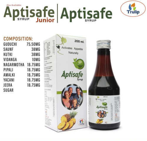 Aptisafe Appetizer Syrup, Packaging Type : Plastic Bottle