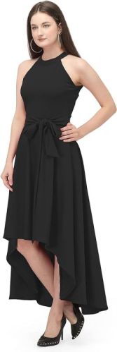 Sleeveless Plain Long One Piece Dress, Occasion : Part Wear