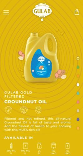 Common Double filtering Groundnut Oil for Cooking