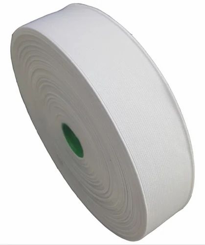 White 2 Inch Woven Elastic Tape, For Making Garments