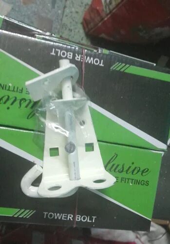 White Aluminium Tower Bolt, Size : 3inch (Length)