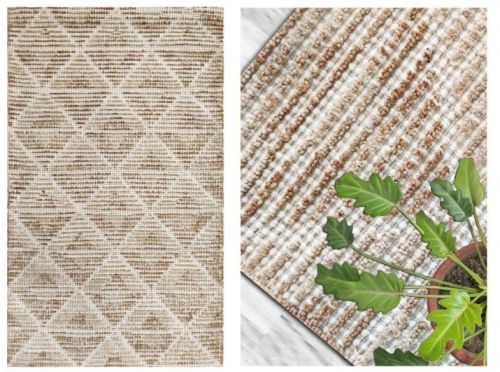 Wool SEI-C-1071 Hand Tufted Rug, Color : Beige