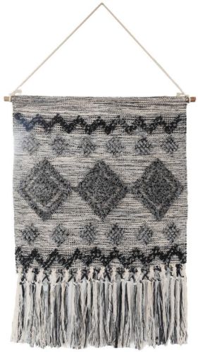 SEI-WH-1521 Black & Grey Handmade Wall Hanging