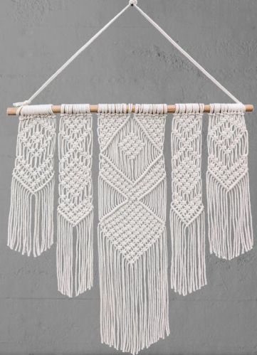 SEI-WH-1531 White Handmade Wall Hanging