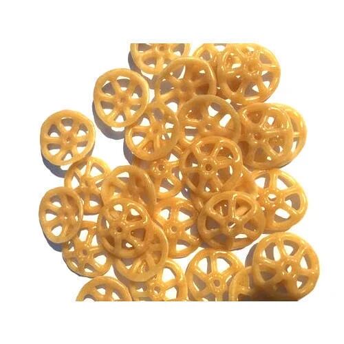 Brownish Corn Puff Wheel Fryums, For Human Consumption, Human Consumption