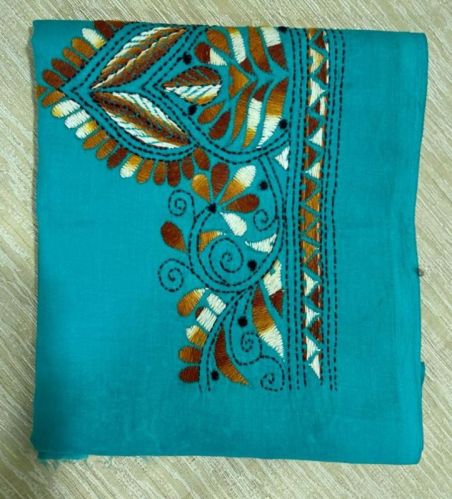 Embroidered Kutchi Work Blouse Fabric, Technics : Handloom