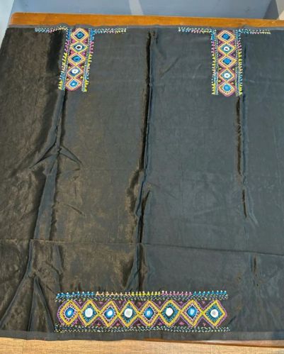 Mercerized Silk Cotton Grey Blouse Fabric, Technics : Machine Made