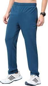 Blue Plain Mens Lycra Track Pant, Age Group : Adults