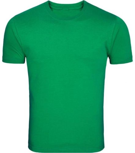Green Half Sleeve Mens Plain Cotton Round Neck T-Shirt, Feature : Easily Washable, Comfortable