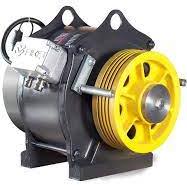 Polished Mild Steel Electric AK2 Gearless Elevator Motor