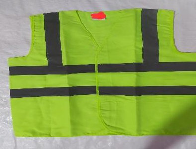 Sleeveless Cotton Reflective Safety Jacket, For Construction, Size : 24*27