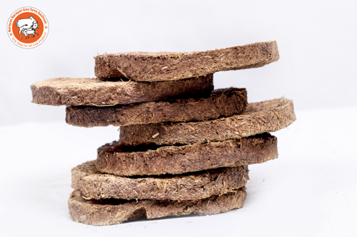 Natural Brown Siddhak Round 7cm Cow Dung Cake