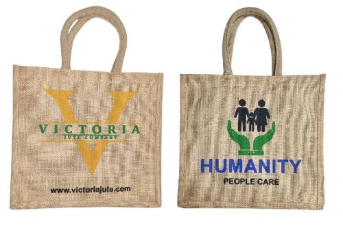 Rectangular Printed Jute Bag, For Packaging Grocery