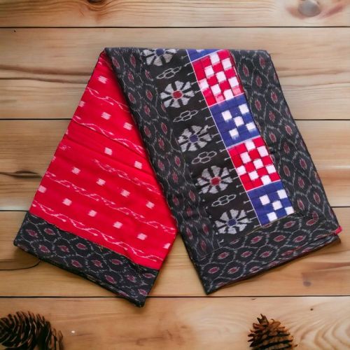 Cotton Sambalpuri Patchwork Sarees, Gender : Female