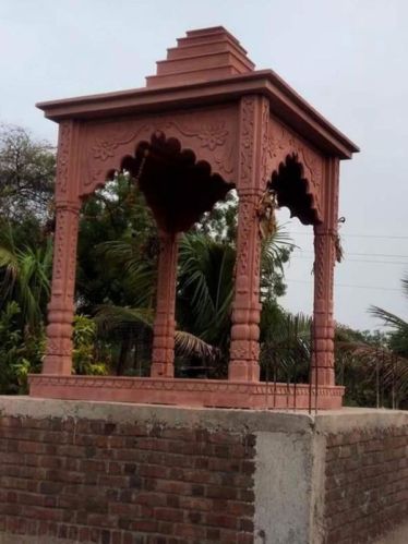 Square Polished Red Sandstone Temple, Feature : Acid Proof