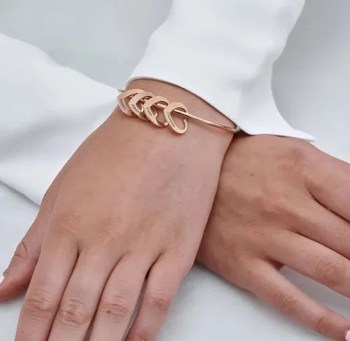 Plain Polished Unisex Personalized Brass Bracelet, Feature : Fine Finished