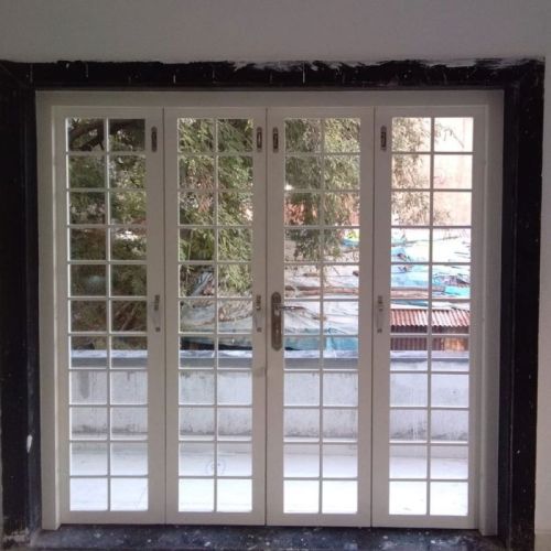 Polished Galvanized Iron French Window, Shape : Rectangular