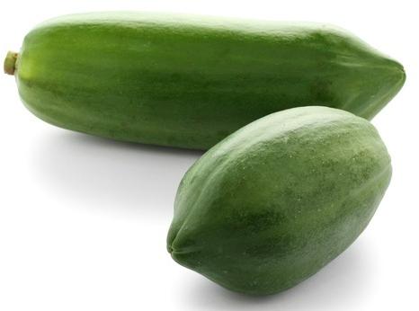 Oval Fresh Green Papaya