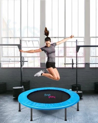 Round Mild Steel FItness Trampoline, For Gym