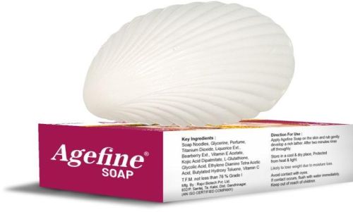 Healing Pharma Agefine Skin Whitening Soap, Weight : 0.075 for Personal