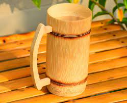 Plain Polished Ceramic Bamboo Coffee Mug, Size : Large